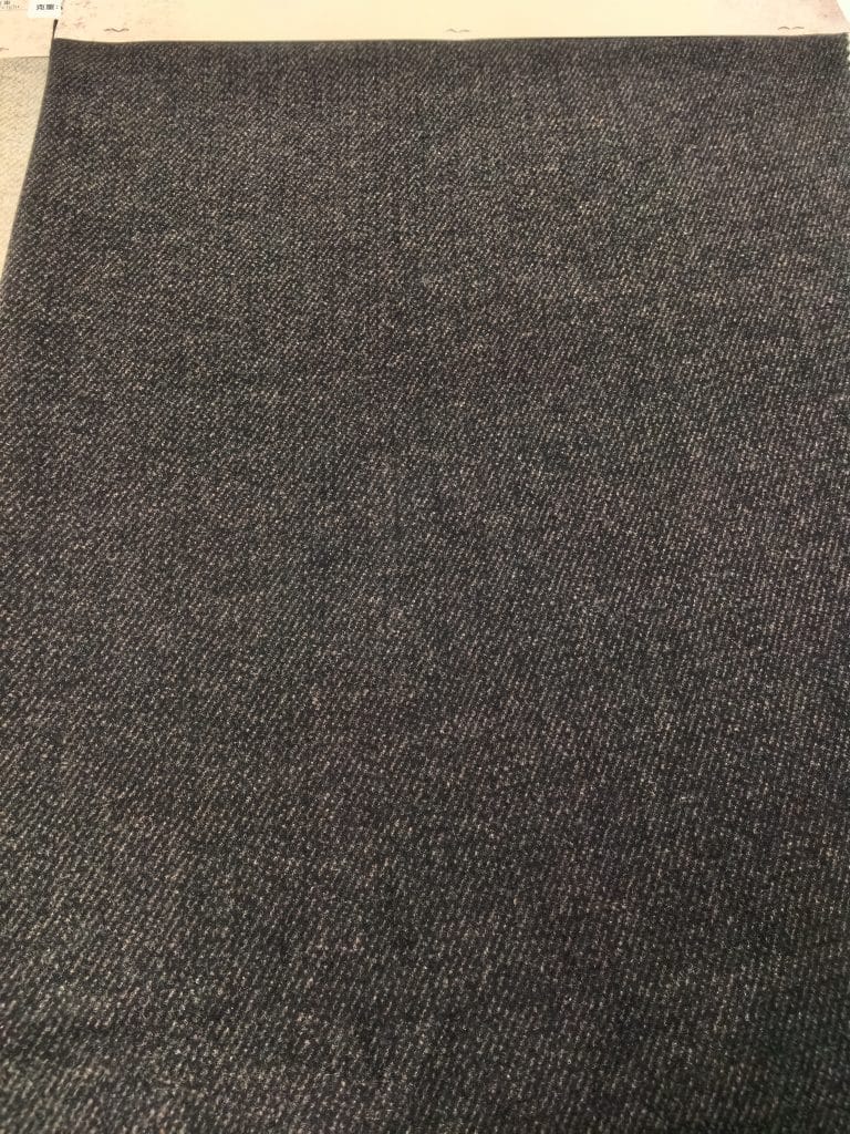 Ultra-Fine Tailored Diagonal Twill Heavyweight Blend Fabric — Style 232377 4 Flat view of dark fabric surface.