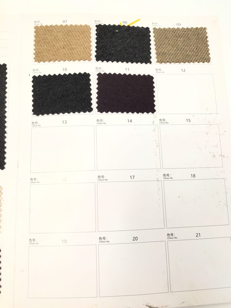 Fine-Gauge Soft-Brushed Twill Snow-Speckled Fabric — Style 66531 6 Additional fabric swatches on display.
